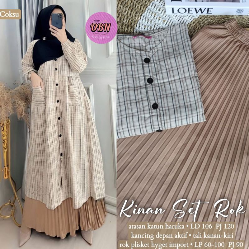 Jual Kinan Setelan Rok Best Seller By OBN | Shopee Indonesia