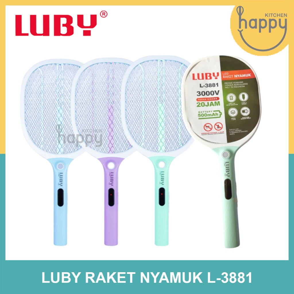 Jual Raket Nyamuk Luby 3826A 3881 3882 3883 3873 3865 Raket Nyamuk Cas ...