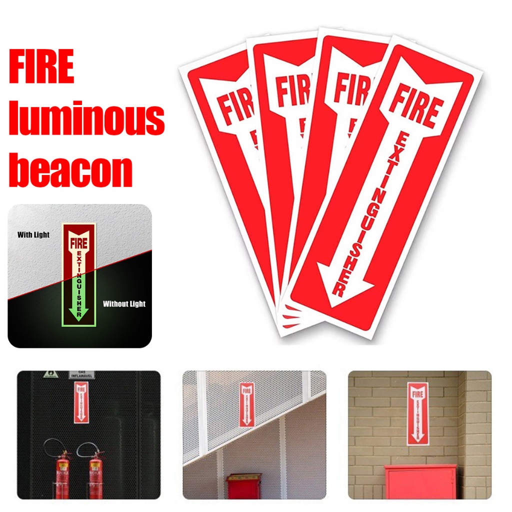 Jual Sign pemadam api sticker Glow In The Darkapar hydrant safety Fire ...