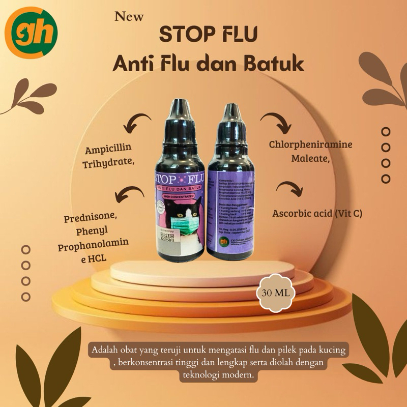 Jual Stop Flu 30ml Obat Flu Kucing dan Penurun Demam | Shopee Indonesia