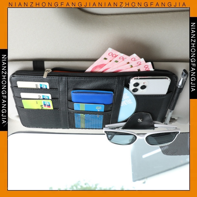 Tas Penyimpanan Tempat Kartu Sun Visor Card Holder Sunvisor Mobil Card Holder Mobil Slot Kartu Car Organizer Karcis