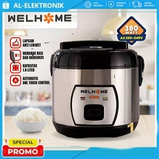 Jual Rice Cooker 2 Liter Welhome WRC-3113 / Mejikom Anti Lengket Daya ...