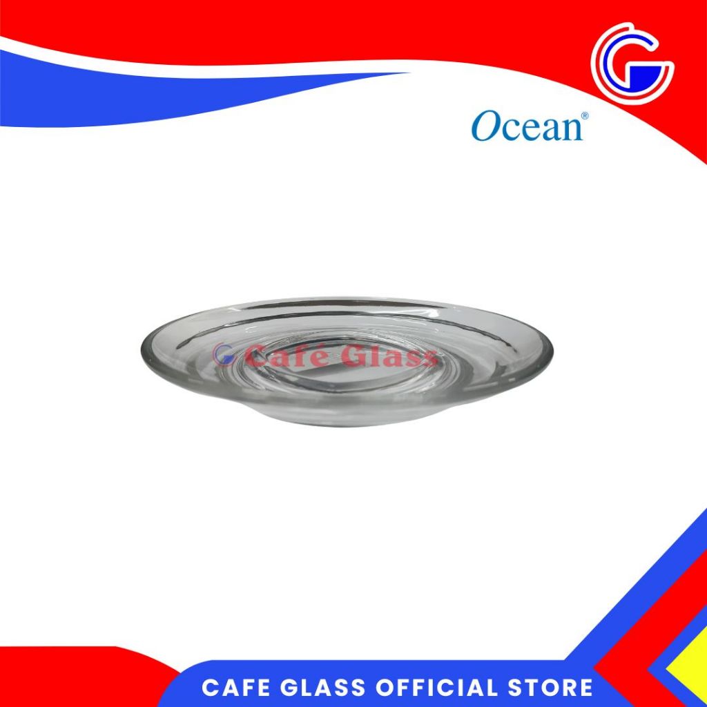 Lepek Cangkir Kopi Ocean / Lepek Kaca / 1P02471 Caffe S 3/4 Saucer