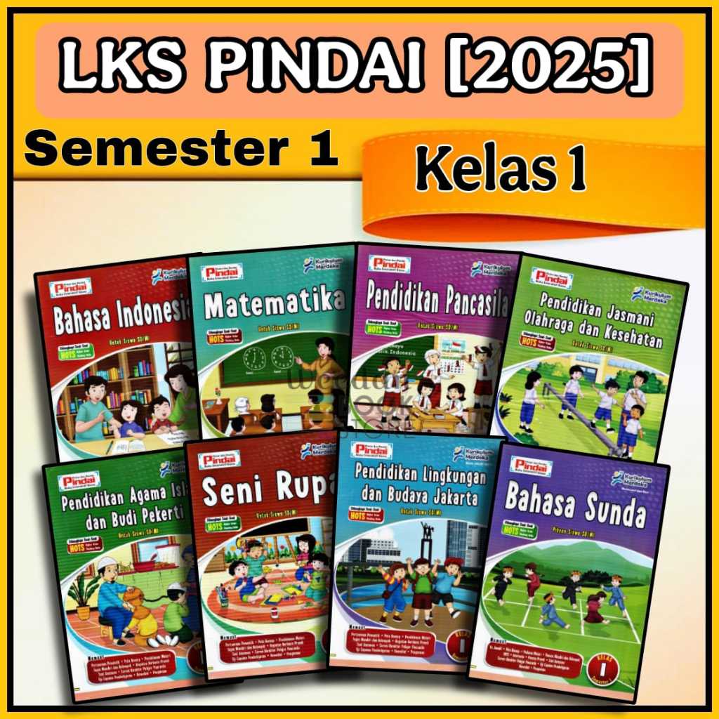 Jual LKS PINDAI Kelas 1 Sd Semester 1 Kurikulum Merdeka Terbaru 2025 Cv ...
