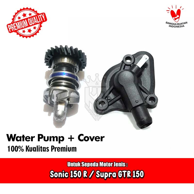 Jual As Pompa Radiator + Cover Water Pump Komplit Honda Supra GTR Sonic ...