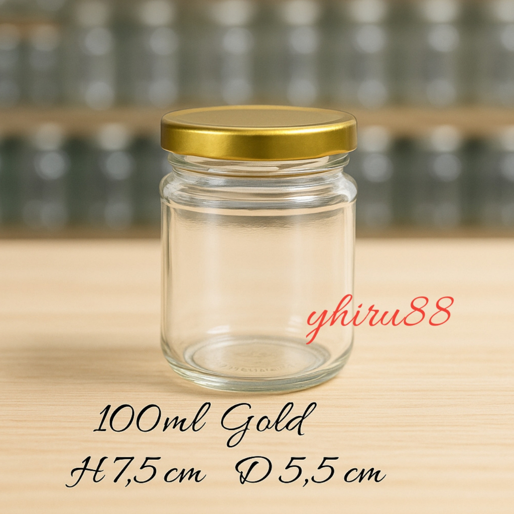 Jual / 144 pcs 100ML Silinder 100 ml / Jar 100 ml / Botol kaca 100 ml ...