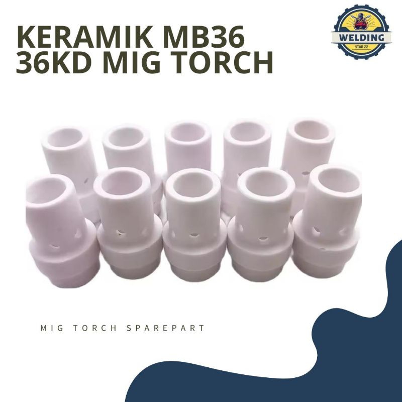 Jual Ceramik Gas Diffuser MIG CO2 MB36 Keramik CO MB-36 MB-36 KD ...