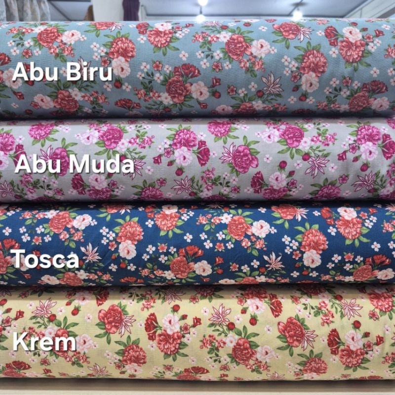 Jual Kain Katun Motif Rose 2 (Harga per 0,5m) | Shopee Indonesia