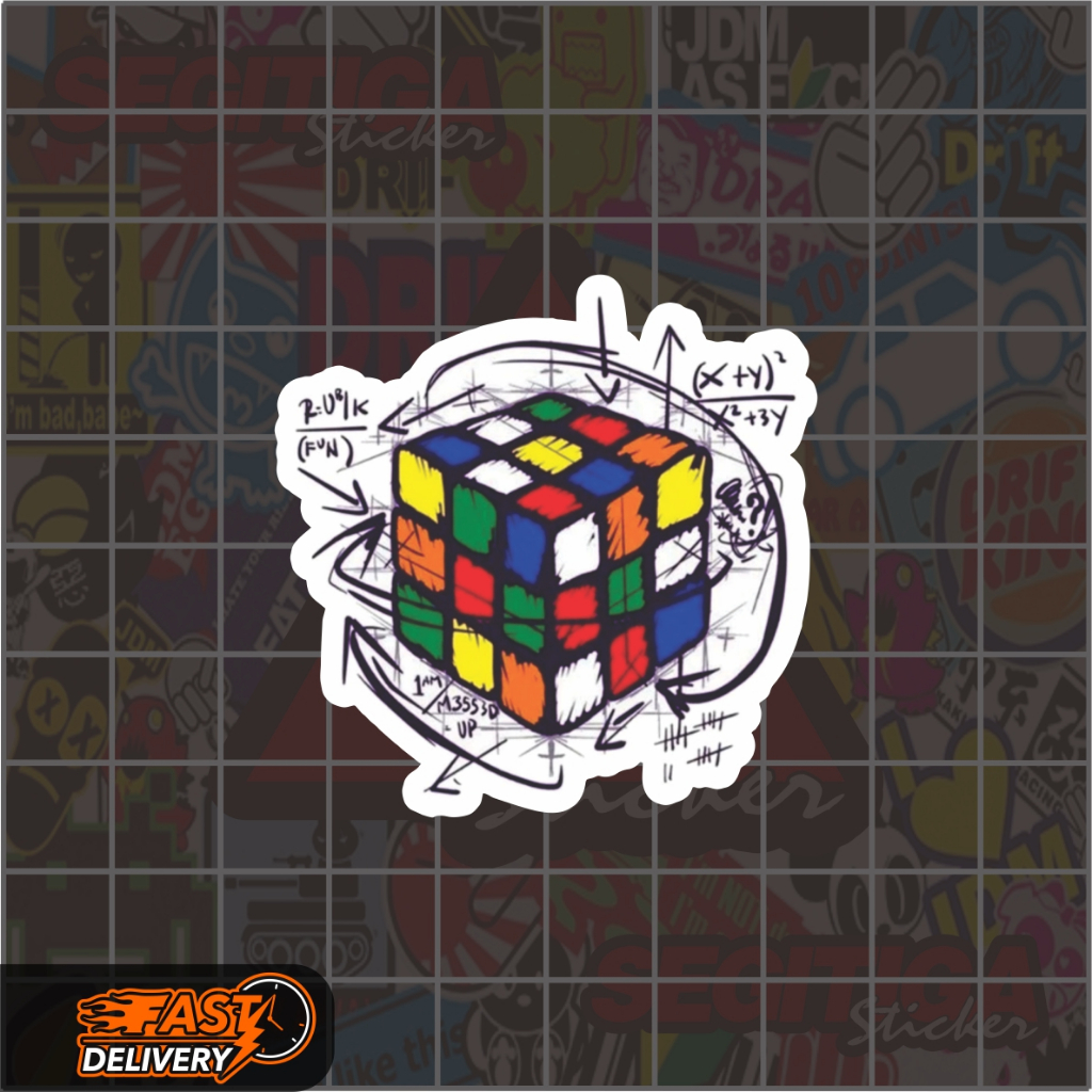 Jual Sticker Rubik Cube Ukuran 5 x 5 Cm | Shopee Indonesia