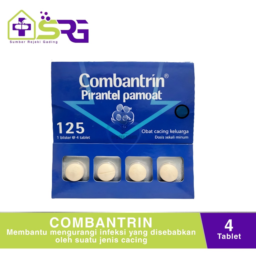 Jual Combantrin Tablet 125mg Obat Cacing Dewasa | Shopee Indonesia