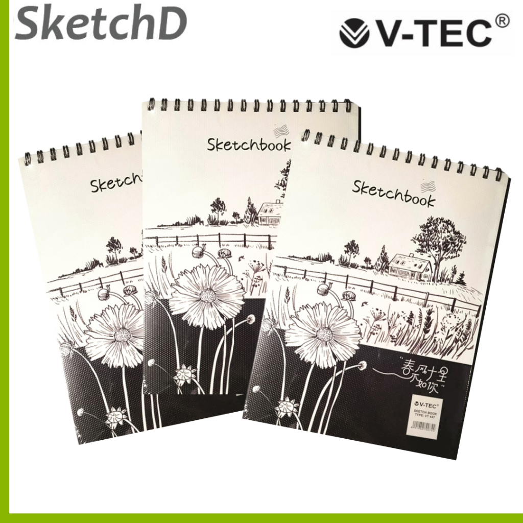 Jual Buku Gambar A4 Vtec 160 gsm V-tec 447 Sketch Book 30 lembar ...