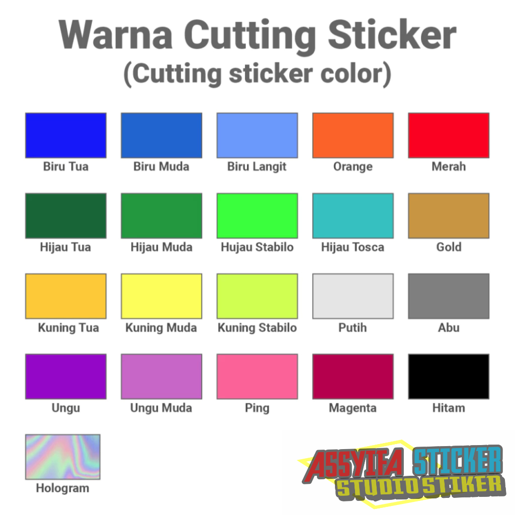 Jual Stiker Custom Nama & Nomor Start Racing Cutting Hologram (Bebas ...