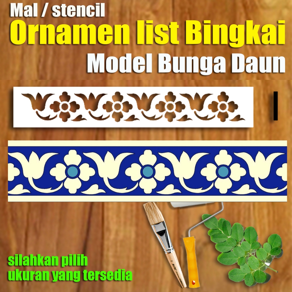 Jual Mal Cetakan atau Stensil ornamen bunga daun I | Shopee Indonesia