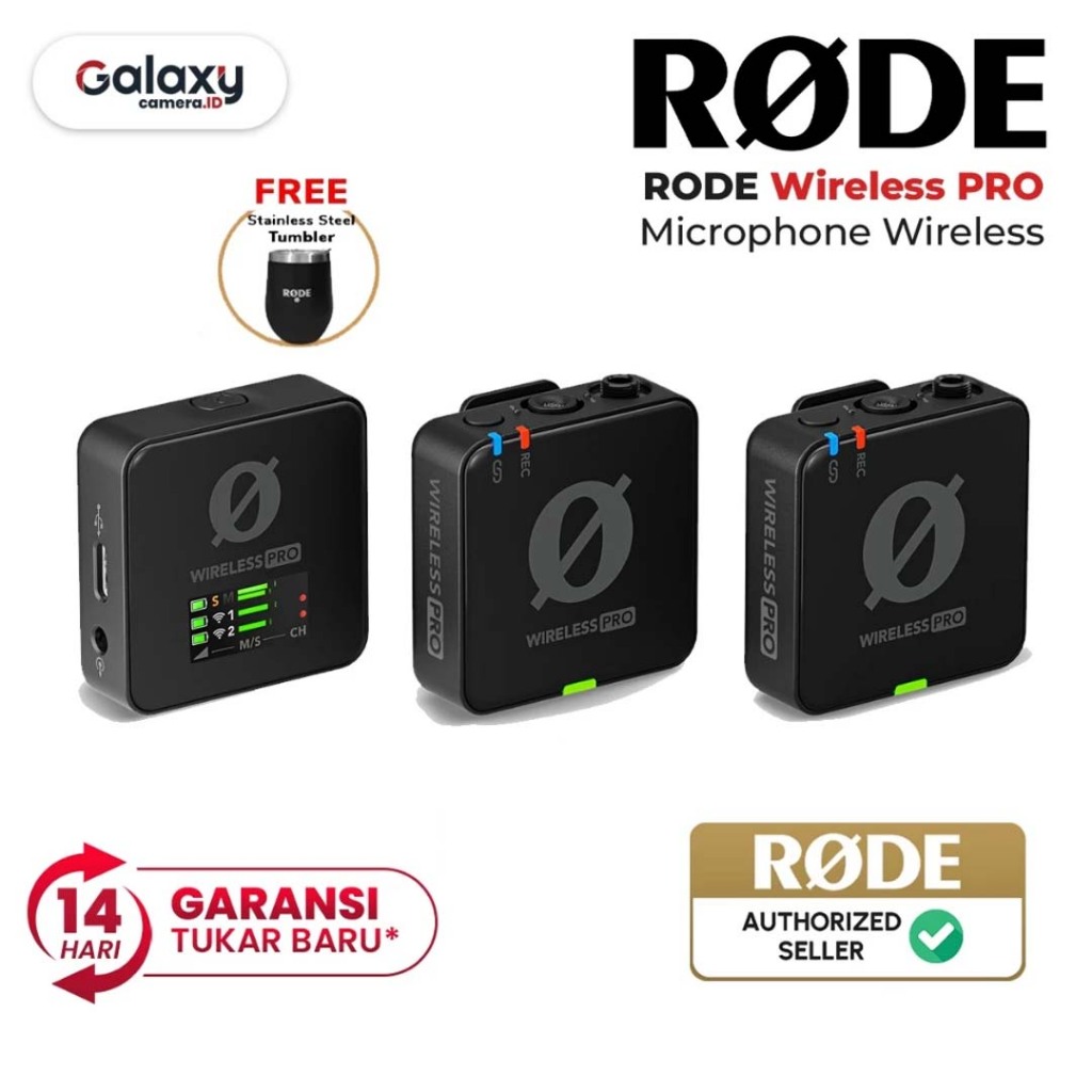 Jual Microphone Rode Wireless PRO 2 Person Clip On Mic Recorder Resmi ...