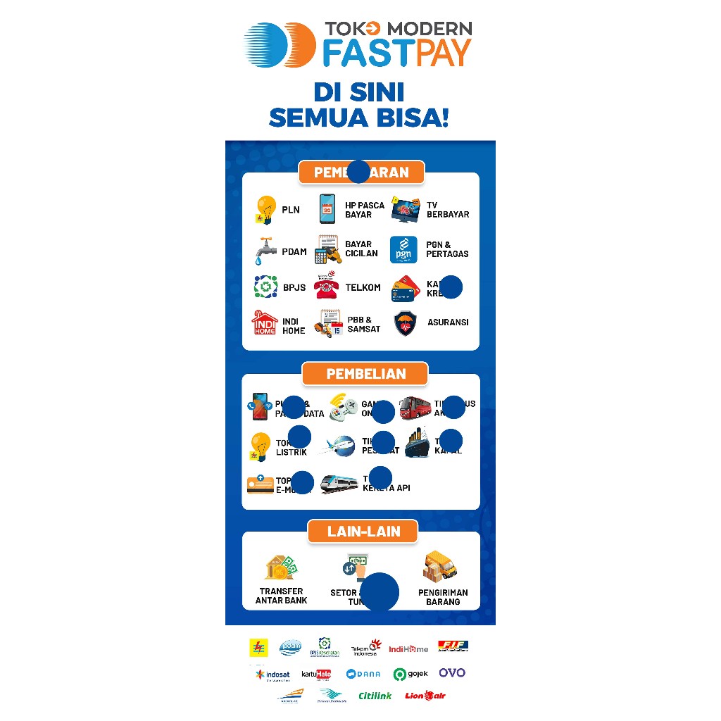Jual STIKER VINYL / BANNER FLEKSI MODEL FASTPAY MODEL BERDIRI, UKURAN ...