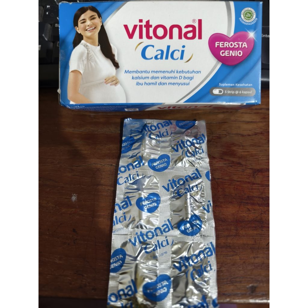 Jual vitonal calci harga perstrip isi 6 tablet kalsium dan vitamin d3 ...