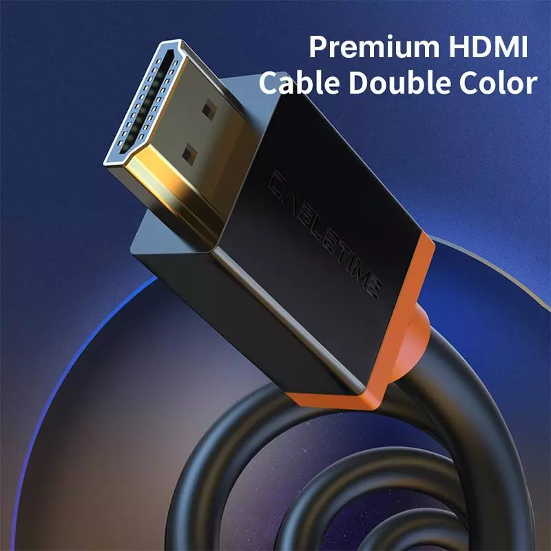 CABLETIME Kabel HDMI Ultra HD 4K High Speed Male to Male Prime Series