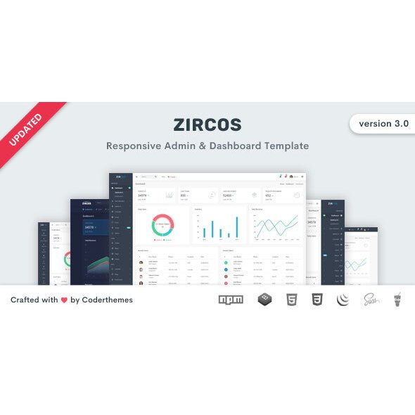 Jual Source Code Zircos - Bootstrap 4 Admin & Dashboard Template ...