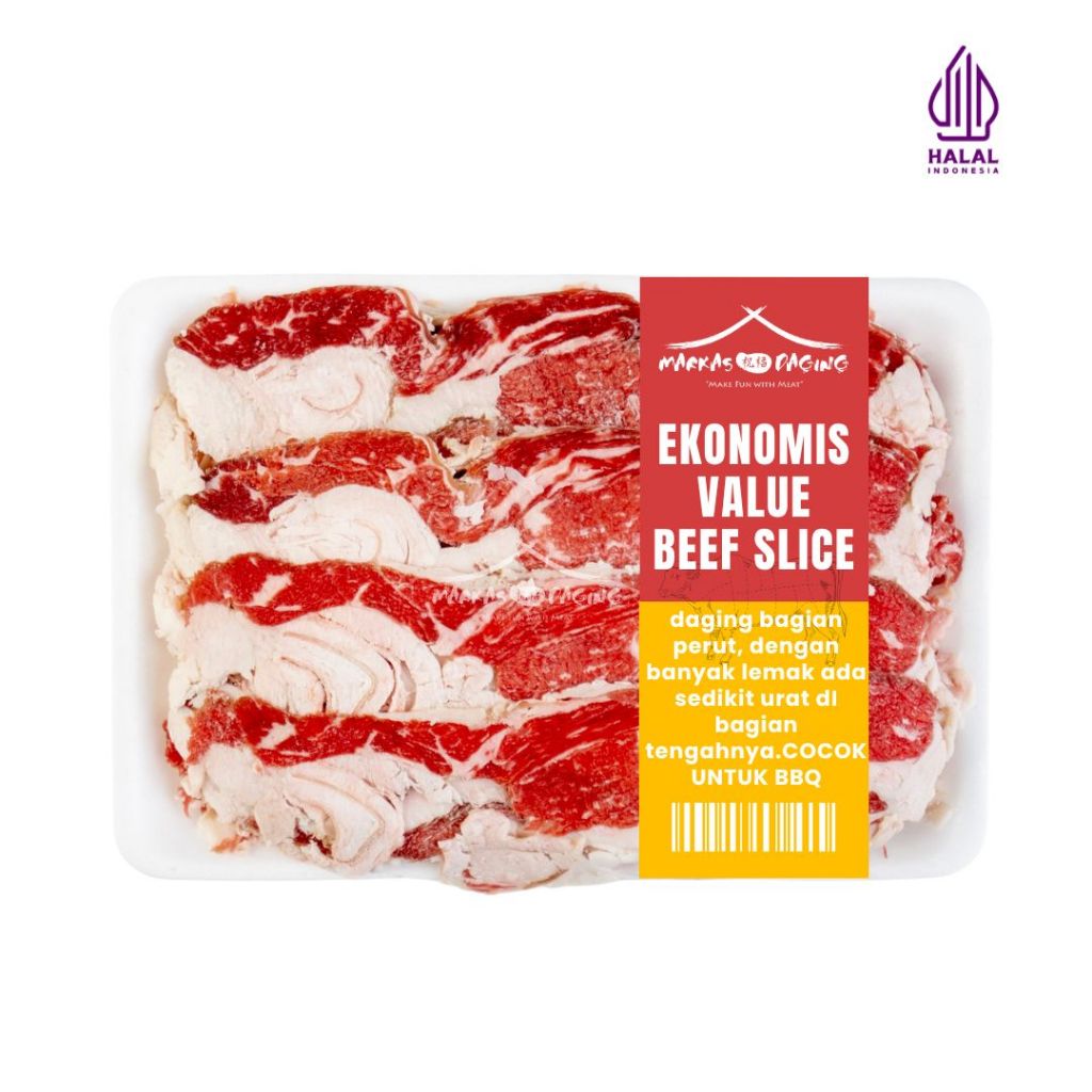 Jual Beef Slice Value Ekonomis 500gr - Markasdaging | Shopee Indonesia