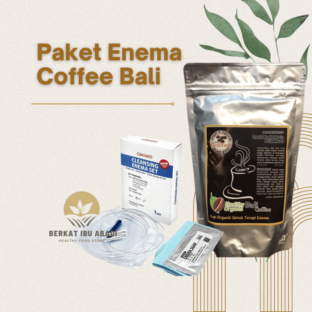 Jual Paket Enema Kopi Bali 250gram dan onemed set 1pcs (Kopi 250gr ...