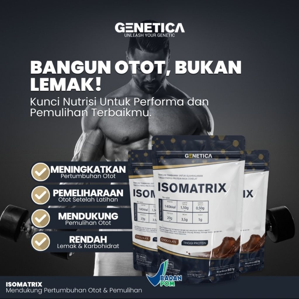 Jual Genetica Isomatrix Protein Isolate Matrix 2Lb iso matrix | Shopee ...