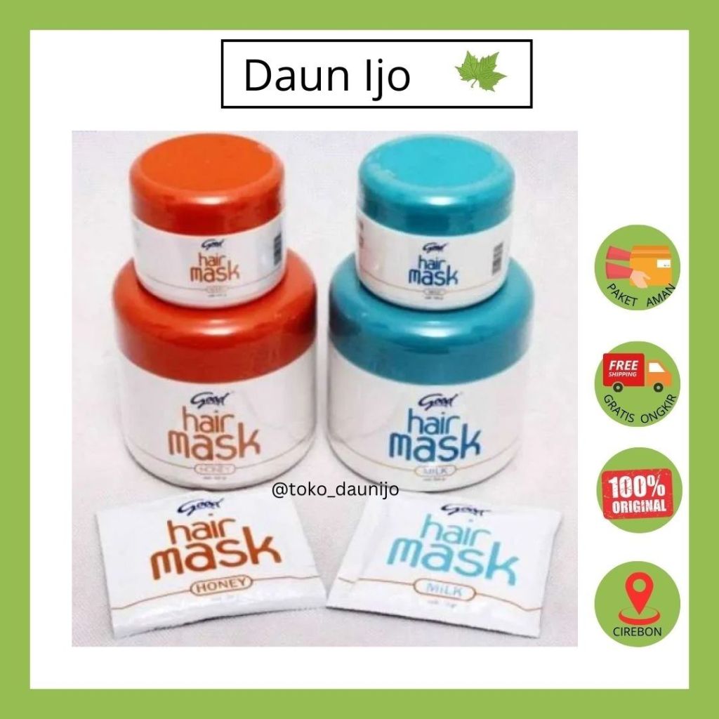Jual Good Hair Mask Honey & Milk (Masker Rambut) | Shopee Indonesia