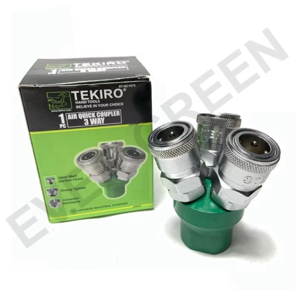 Jual Air Quick Coupler 3 Way Tekiro Kupler Kopler Kompressor Cabang 3 ...