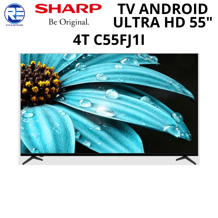 Jual TV Android Sharp 55 Inchi Ultra HD 4T C55FJ1I | Shopee Indonesia