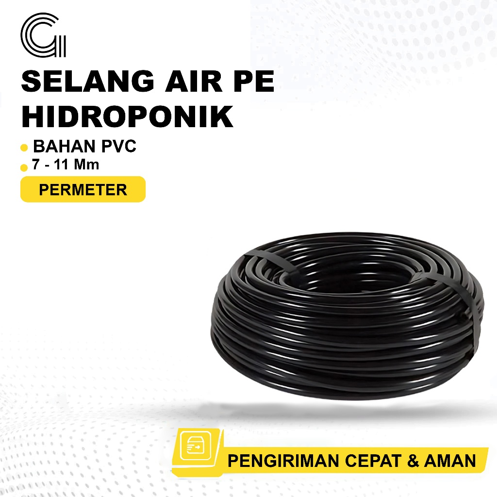 SELANG GEMUK Selang Air Irigasi PE 11 7mm Irigasi Spayer Ferigasi Tetes Air Hidroponik Permeter 7mm dan 11mm