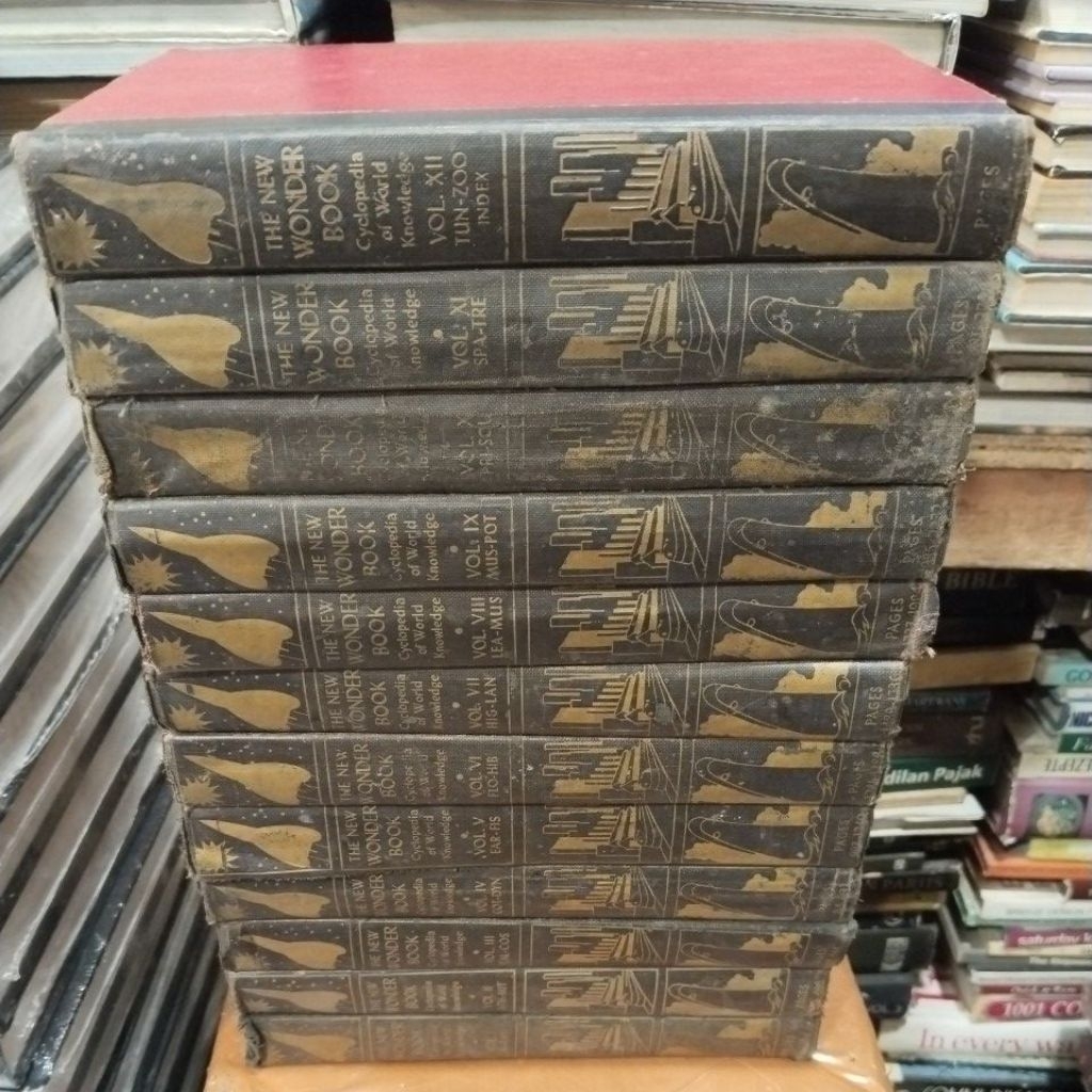 Jual Buku THE NEW WONDER BOOK cyclopedia of the world knowledge 1-12 ...