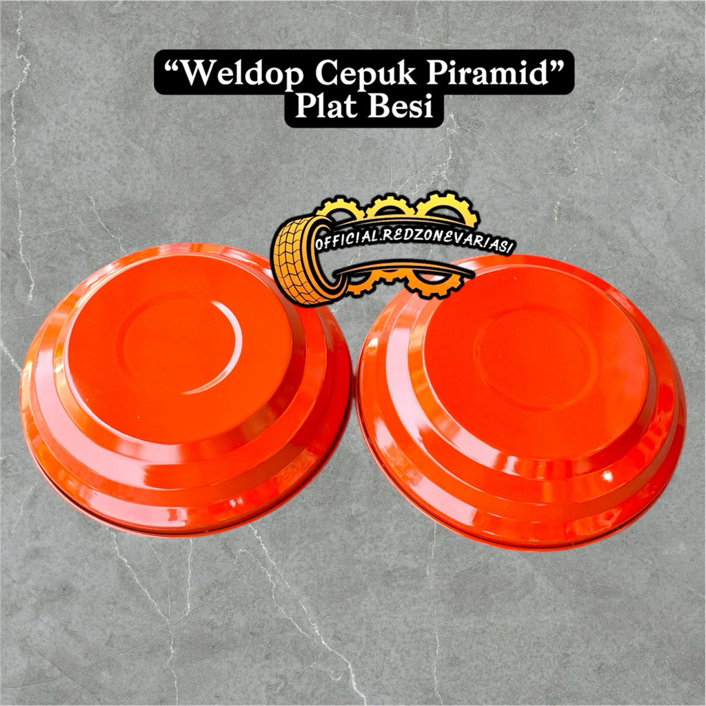 Jual (2Biji/Sepasang) Weldop Cepuk Piramid Bahan Plat besi Untuk Roda ...