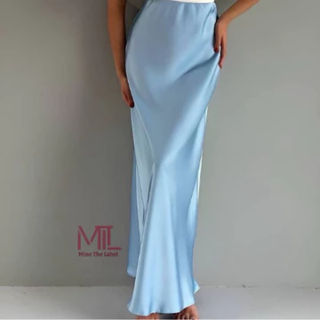 Mine Rok Satin Silk Premium Rok Duyung Satin Maxi Skirt