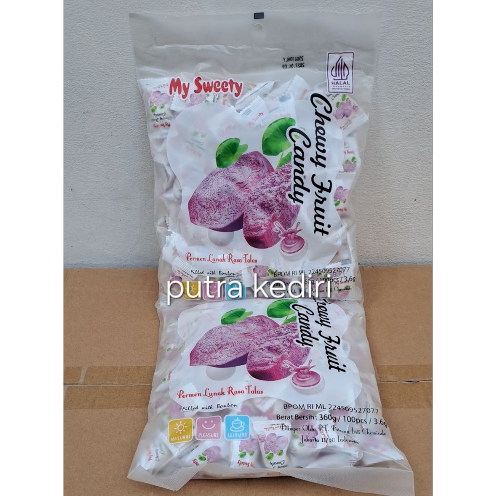 Jual MY SWEETY PERMEN LUNAK RASA TALAS / TARO 360gr ISI 100 BIJI ...