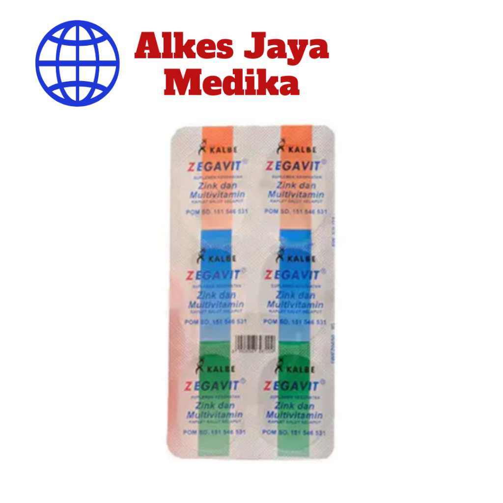 Jual Zegavit isi 6 Tablet - Multivitamin dan Zinc | Shopee Indonesia