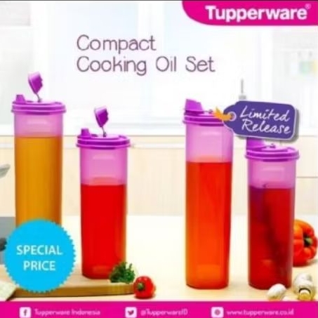Jual Tupperware Compact Cooking Oil Set (2pcs) | Shopee Indonesia