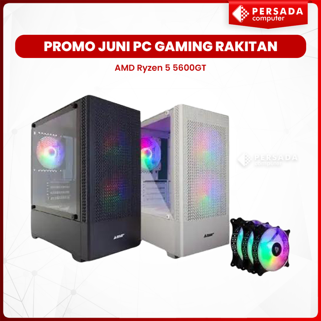 Jual PC Rakitan Gaming Ryzen 5 5600G I 32GB I RX 6600 8GB I NVME I