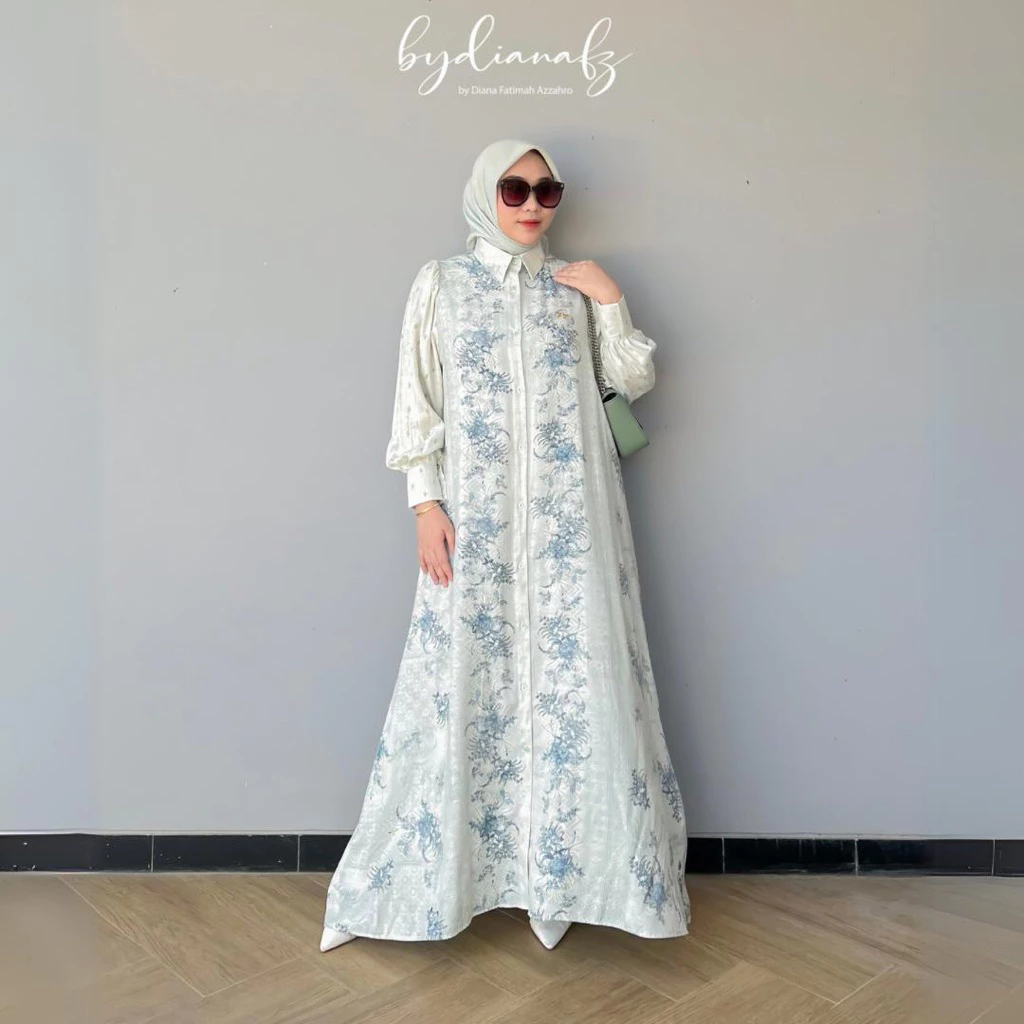 GAMIS MUSLIM MOTIF GAMIS WANITA FULL KANCING cocok untuk berbagai aktivitas wanita muslimah