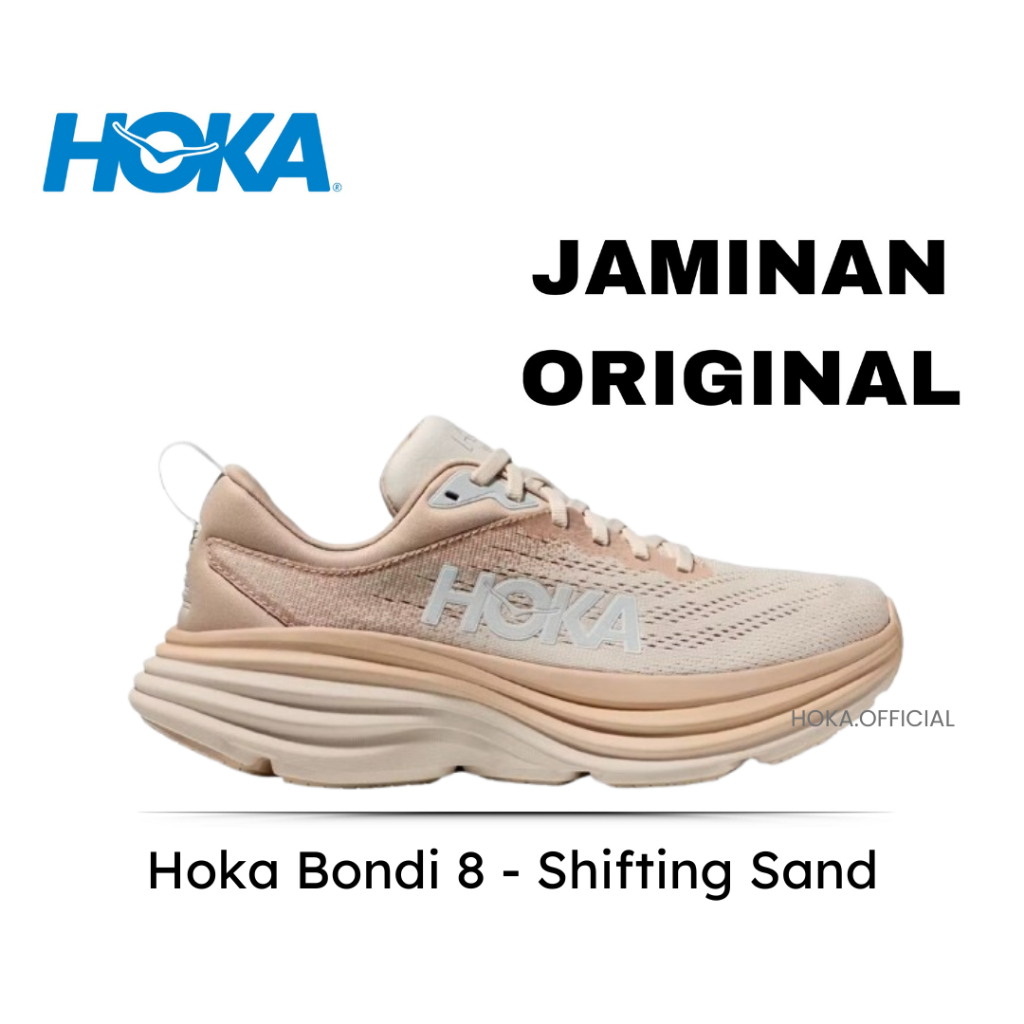 Jual H0KA One One Bondi 8 Shifting Sand Running Shoes | Shopee Indonesia