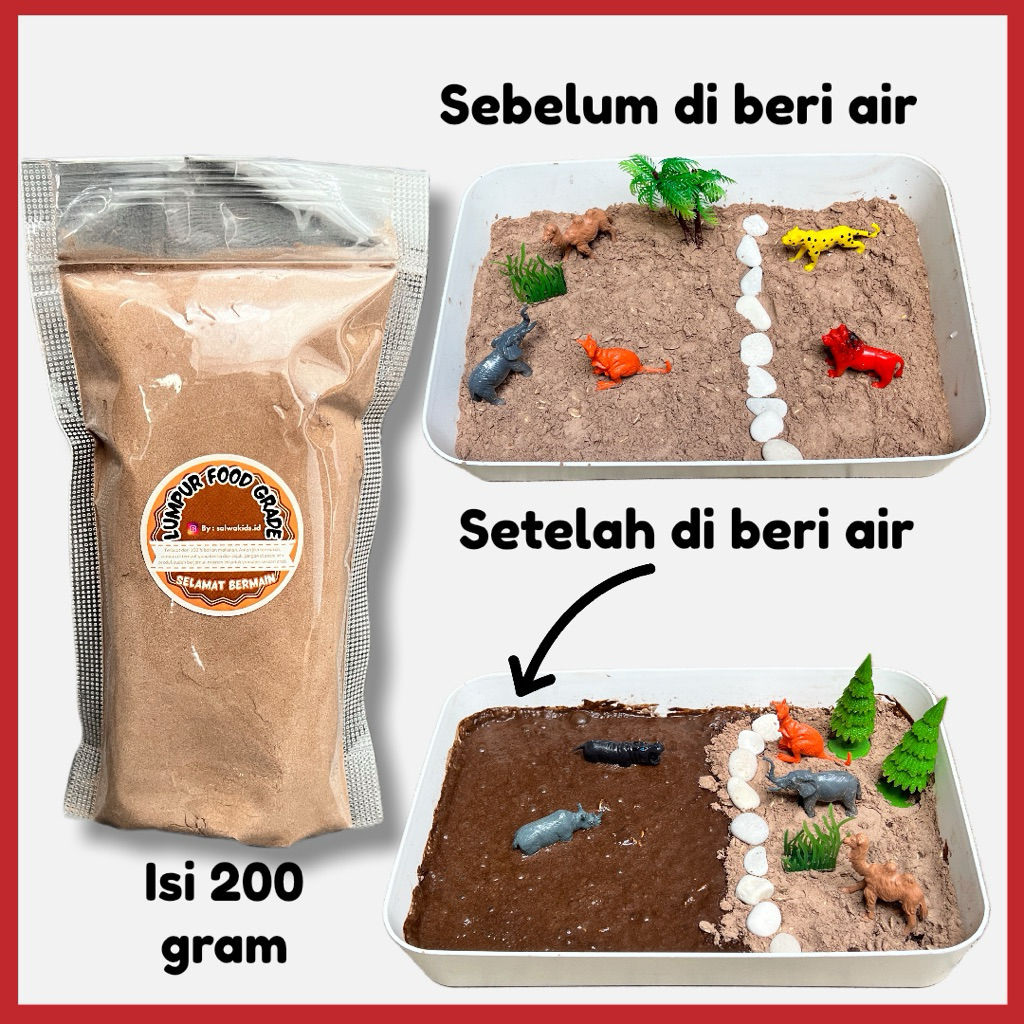 Jual Mainan Lumpur Food Grade Edible Mud Food Grade Mainan Sensori ...