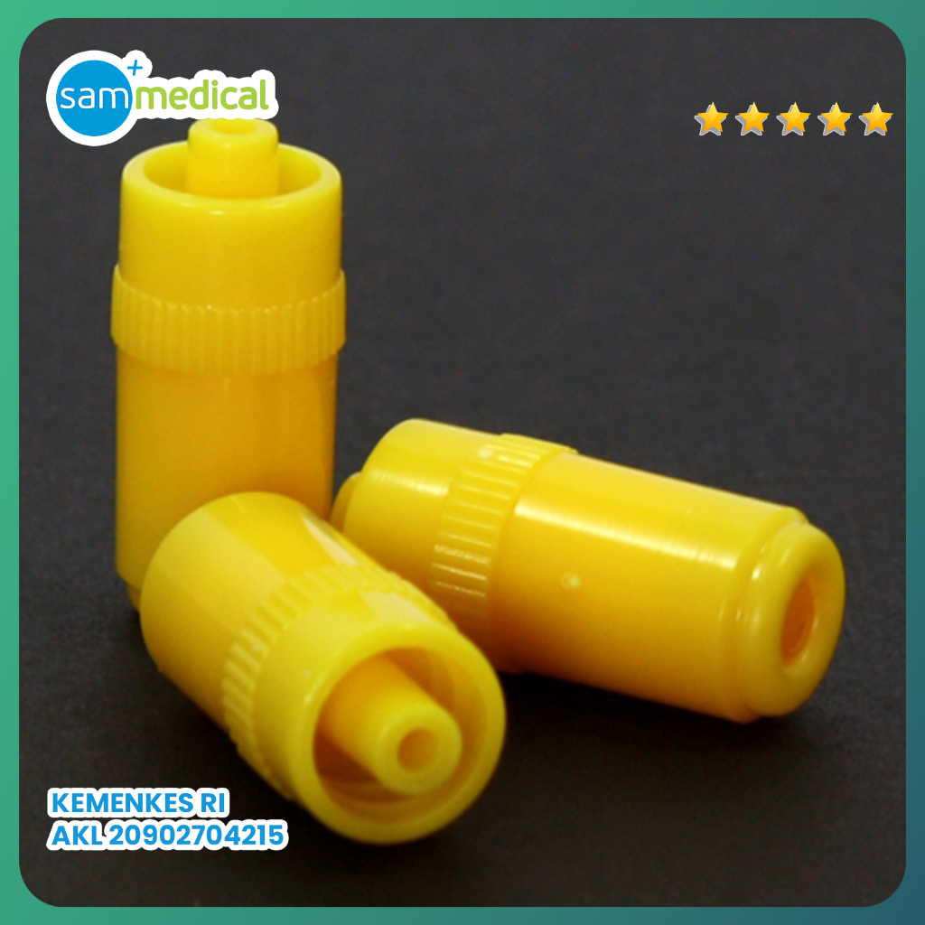 Jual Hospitech Heparin Cup Instopper / Alat Pemasangan Luer PER PCS ...