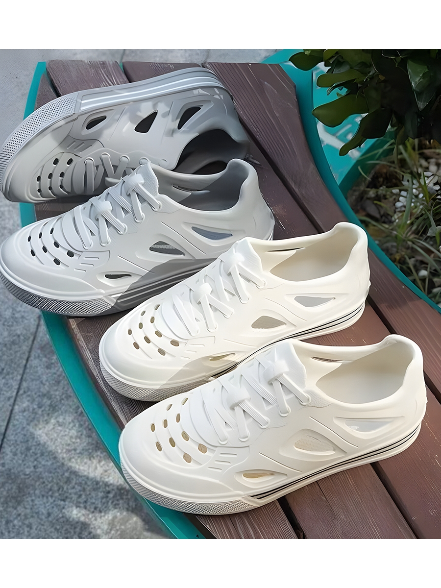 Jual Sendal Sepatu Slip On Clogs Casual Sporty Bahan Karet EVA Empuk ...