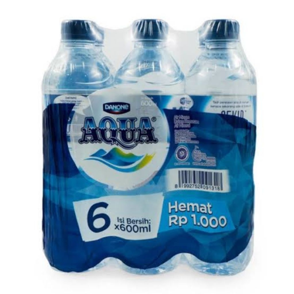 Jual Aqua botol multipack 6x600ml | Shopee Indonesia