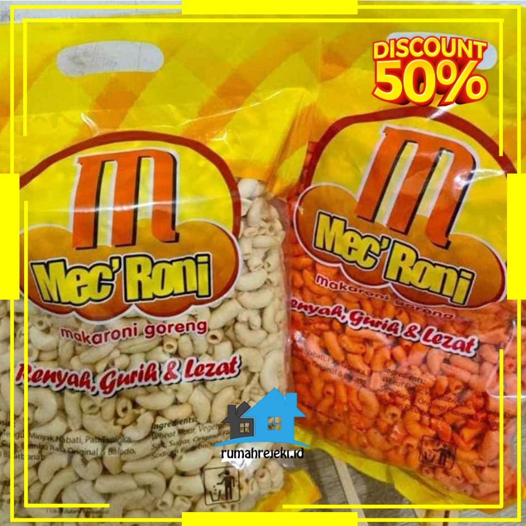 Jual Camilan Gurih Renyah Makaroni Goreng / Mec'roni Rasa Balado / Mec ...
