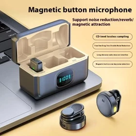 Microphone Nirkabel Mic Clip On Wireless Portabel Usb Type C Micro Lightning Ios Adapter