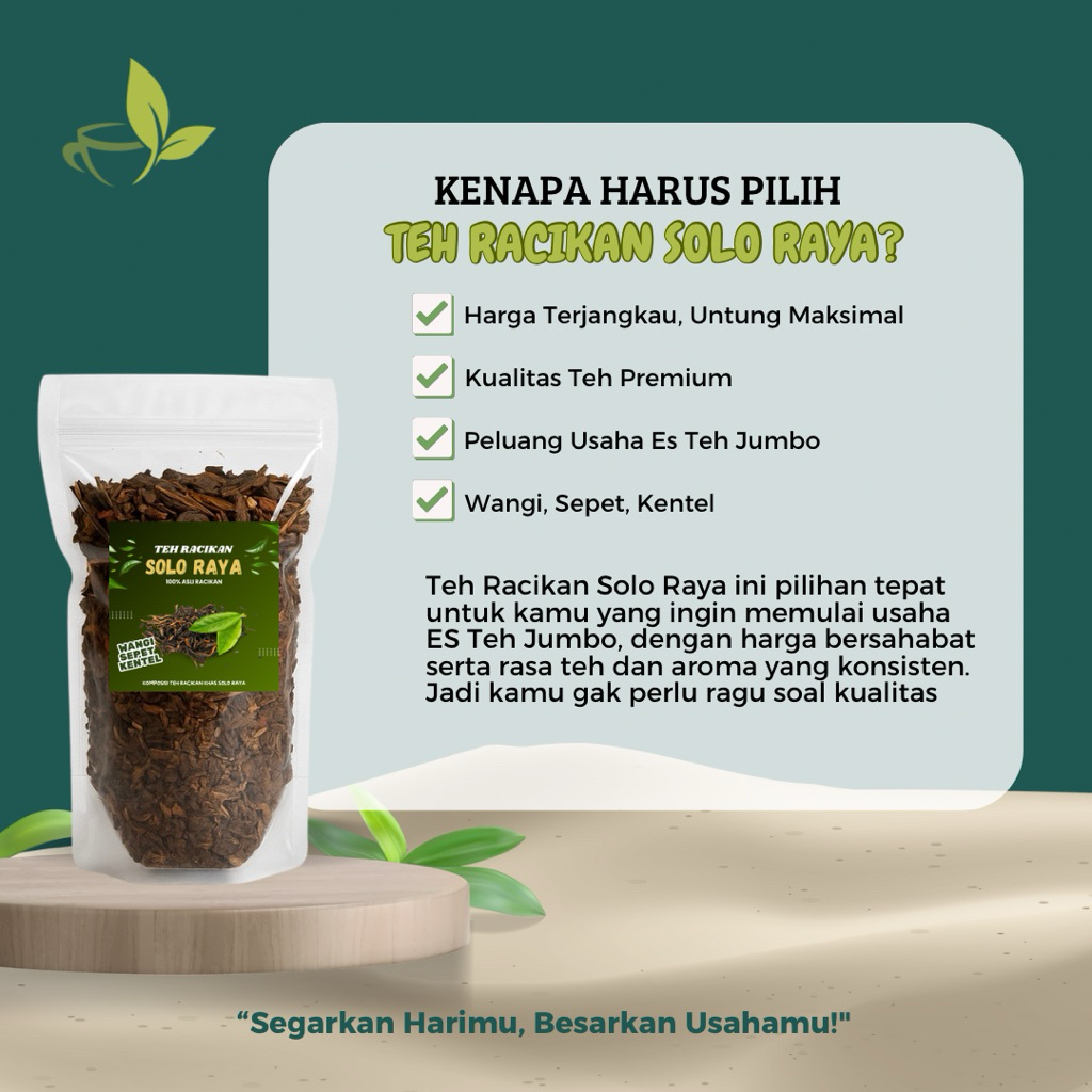 Jual TEH RACIKAN KHAS SOLO 160gr (Racikan Asli Khas Solo) | Shopee ...