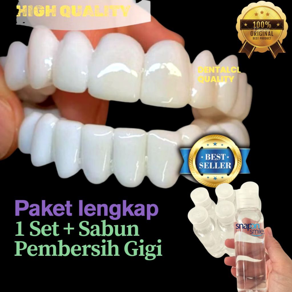 Jual GIGI PALSU SNAP ON SMILE 100%ORIGINAL 1SET ATAS & BAWAH ( BISA COD ...