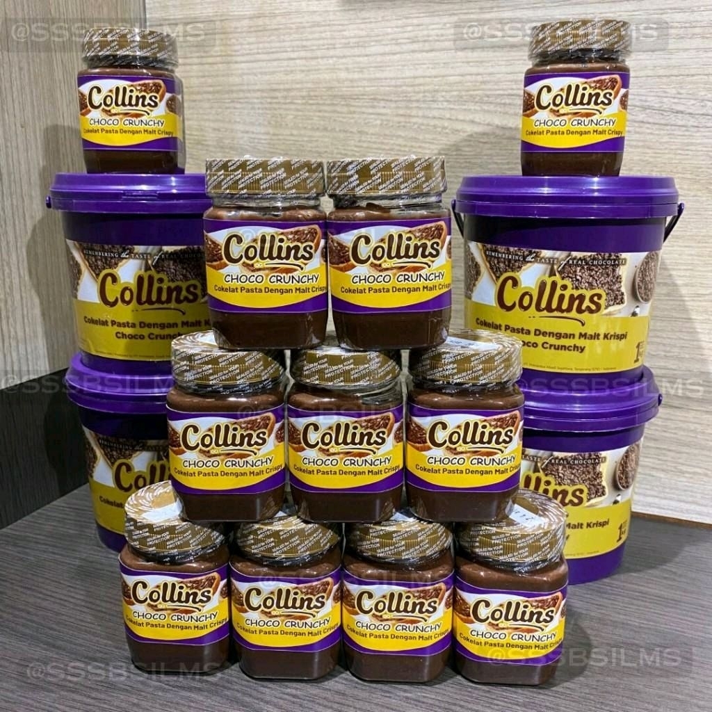 Jual COLLINS CHOCO CRUNCHY KEMASAM BOTOL JAR 200ml TERMURAH | Shopee ...