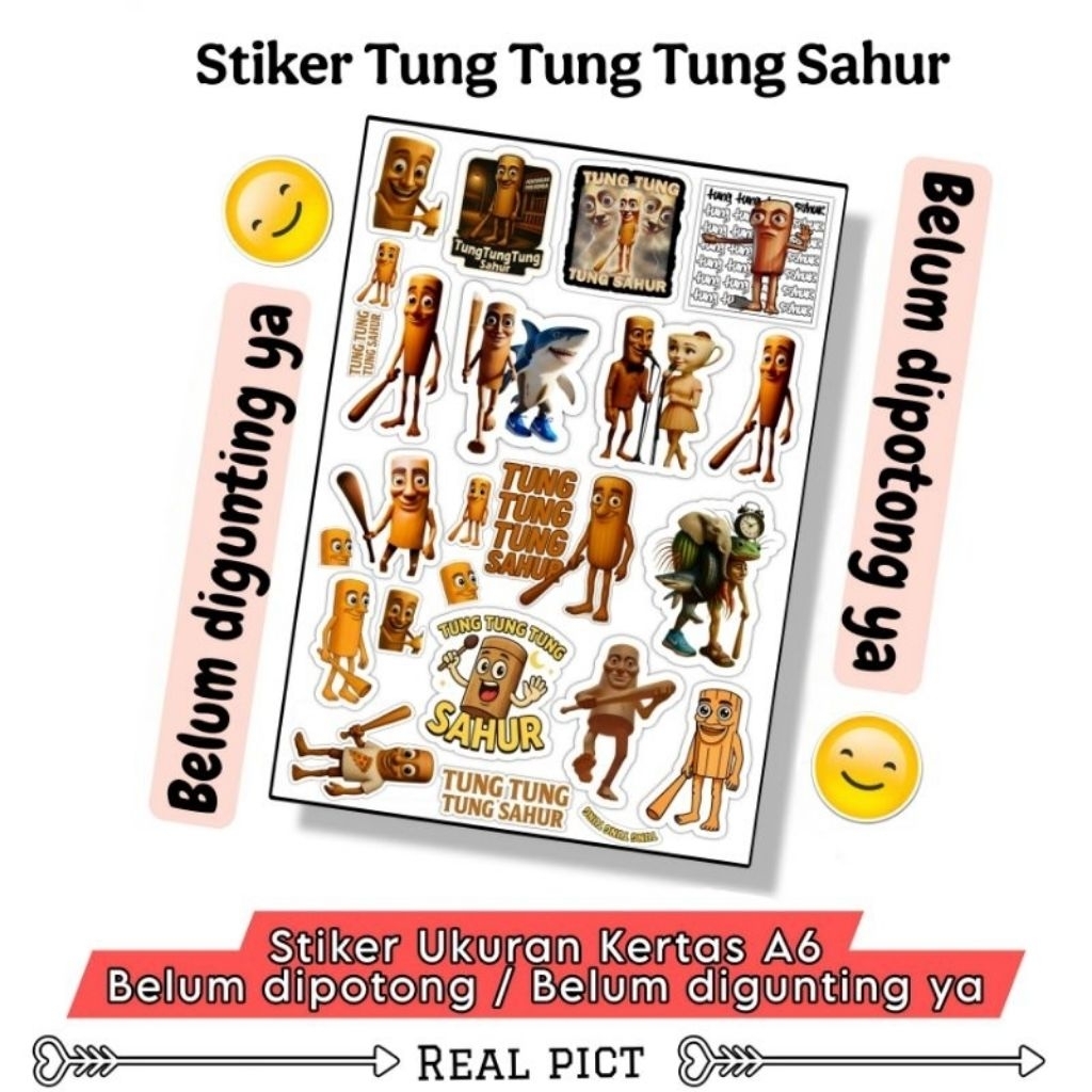 Jual STIKER LUCU TUNG TUNG SAHUR / ANOMALI / ITALIAN BRAINROT / STIKER ...