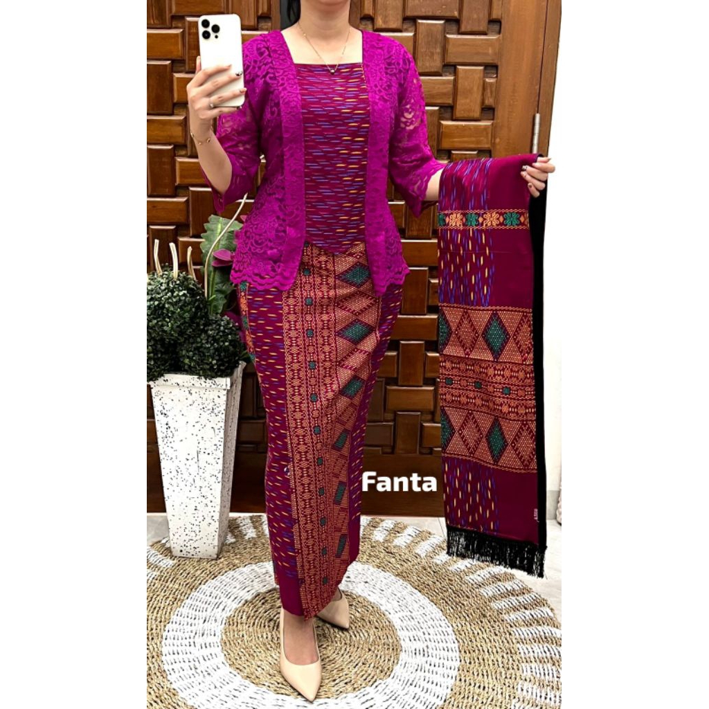 Jual Setelan rok full renda mix katun | Shopee Indonesia