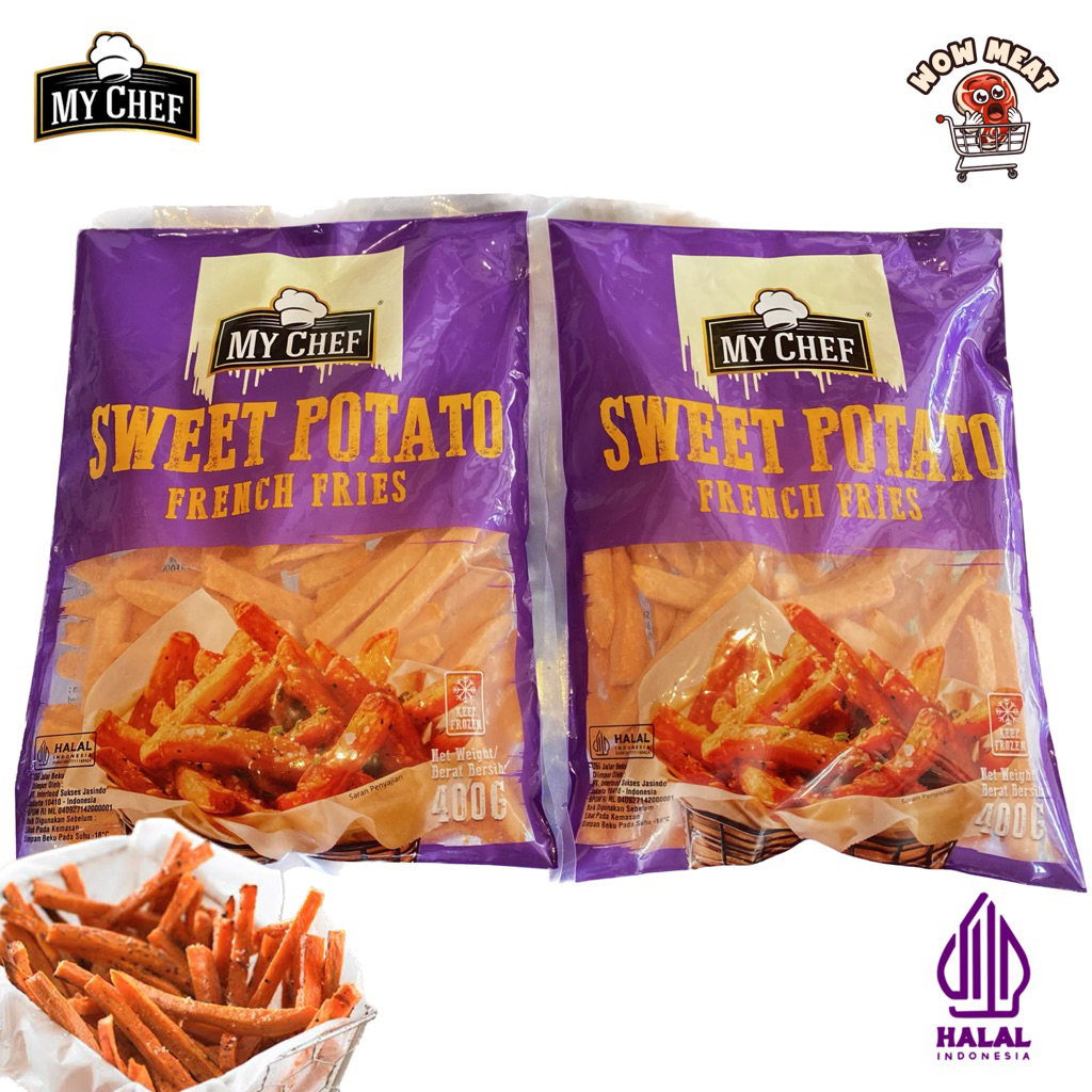 Jual MH CHEF Sweet Potato French Fries 400gr | Shopee Indonesia